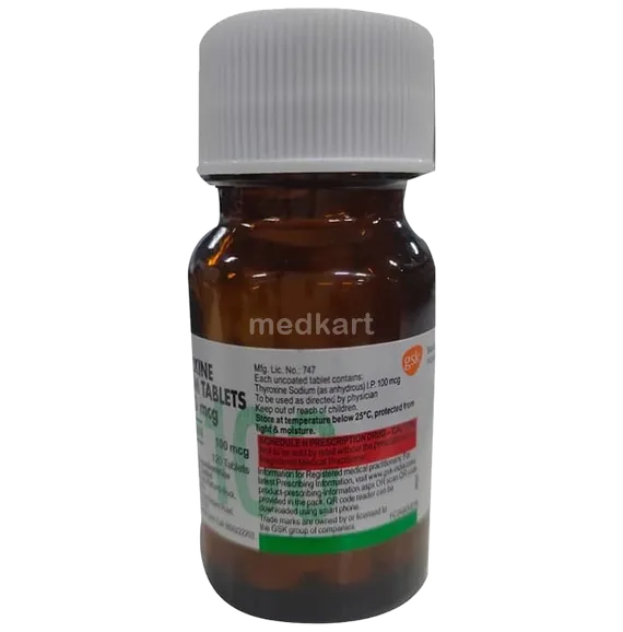 eltroxin 100mcg tablet 120's